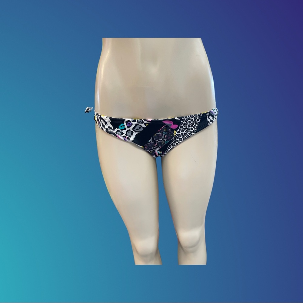 Reversible String Bikini colorful leopard print size S/M - Picture 12 of 16